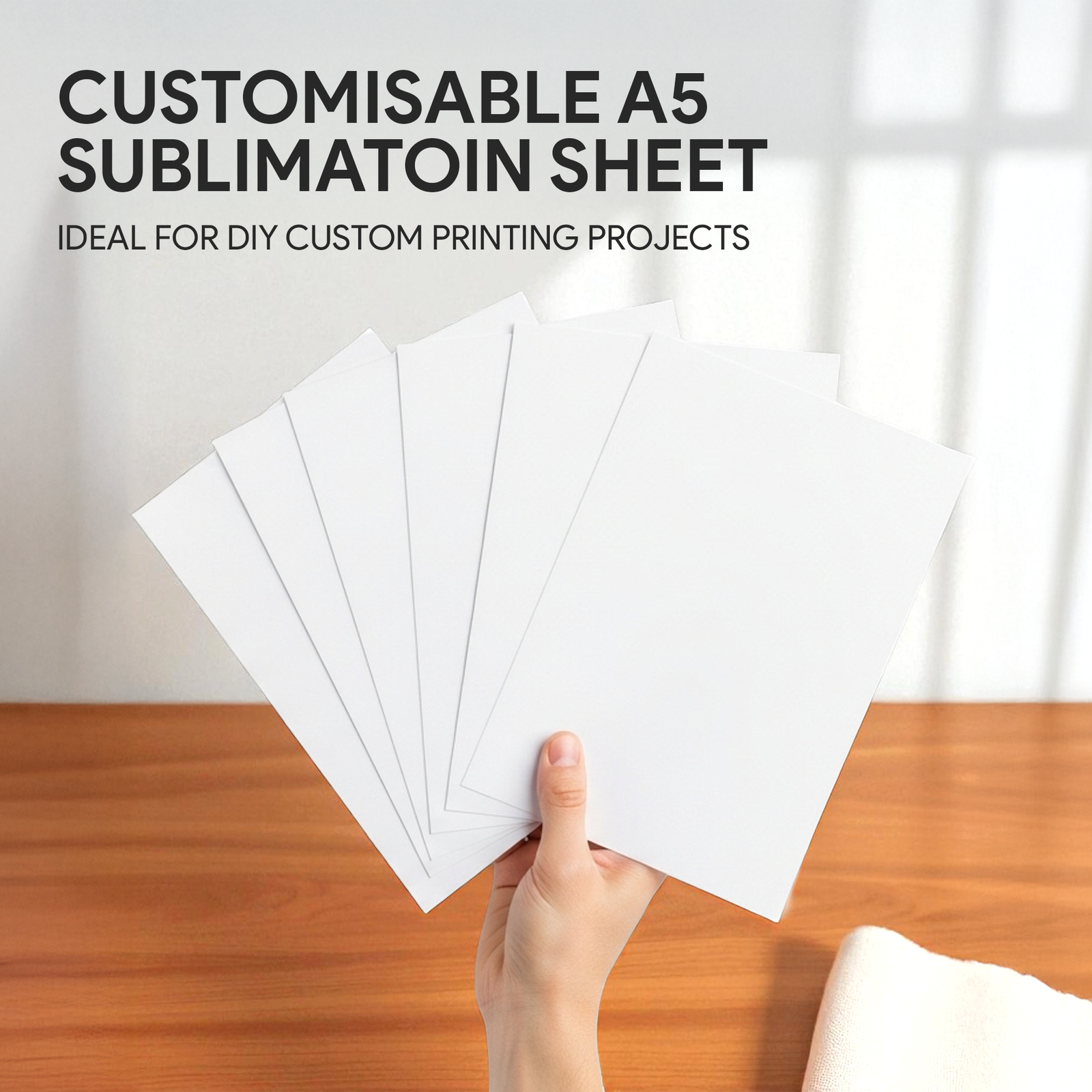 Sublimation Blank Aluminium Sheet 21x14 cm – Gloss White for Heat Press A5 size