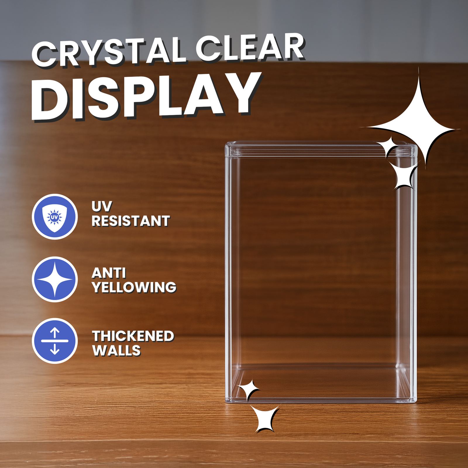 Hard Stack Case For 4" Funko Pop Protector 2MM Clear Display Box (1/2/4 Pack)