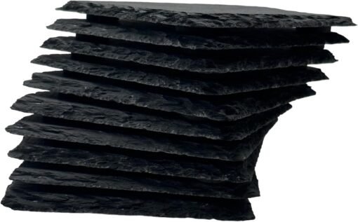NATURAL SLATE Coaster Blanks Drinks Mat 10 x 10cm for Engraving PERSONALISABLE Wholesale (1-24 Pack)