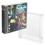 Game Case Protector – Clear PET Plastic Display & Storage Cover, Compatible with PlayStation® PS1 Game Cases (143 × 131 × 18mm) (1-200 Pack)