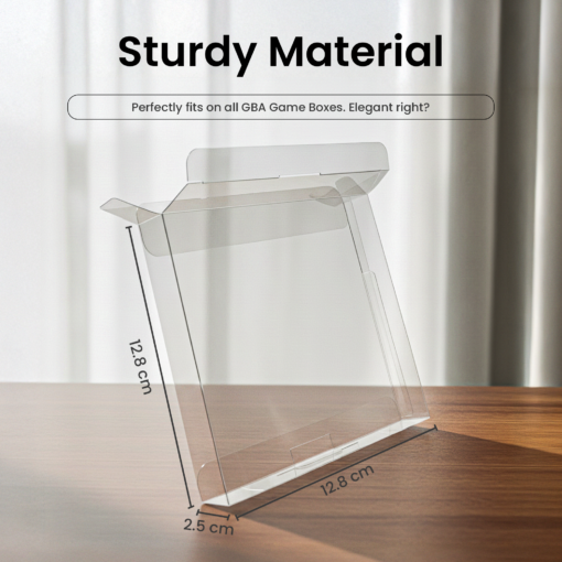 Clear Plastic Game Box Protector 0.35mm Display & Storage Case Compatible with GBA Game Boy Advance Packaging (1–200 Pack)