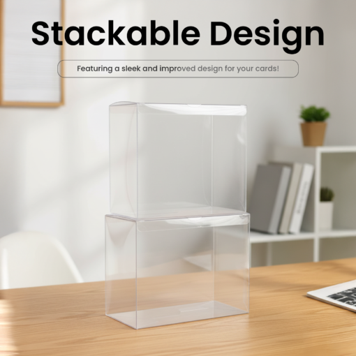 PET Protector Plastic Case for Pokémon Booster Box – 0.5mm Clear Sleeve, Dustproof Display Protection for TCG Boxes (1–80 Pack)