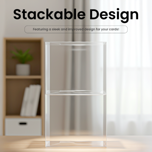 PET Plastic Protector Case for Pokemon ETB – 0.5mm Clear Elite Trainer Box Sleeve, Dustproof Display Protection for Modern ETBs (1-80 Pack)