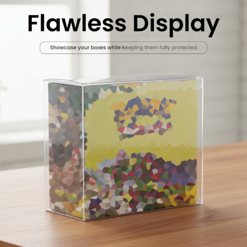 PET Protector Plastic Case for Pokémon Booster Box – 0.5mm Clear Sleeve, Dustproof Display Protection for TCG Boxes (1–80 Pack)