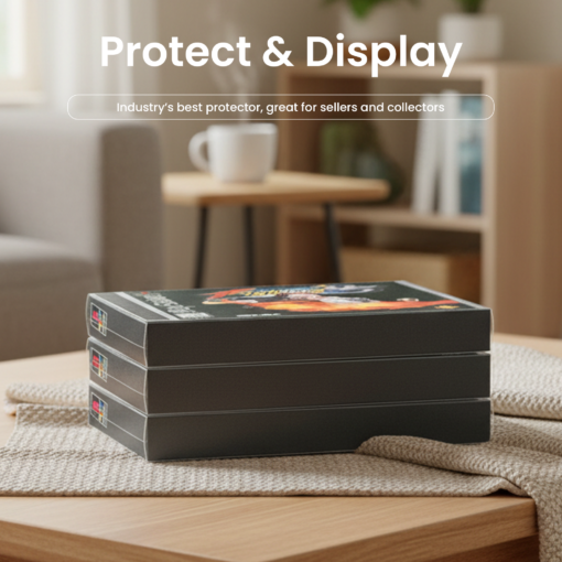 Artboard 7 (11) Game Case Protector – Clear PET Plastic Display & Storage Cover, Compatible with PlayStation® PS1 Game Cases (143 × 131 × 18mm) (1-200 Pack)