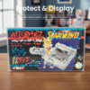 Console Long Box Protector - Clear Plastic Console Case, 0.5mm Rigid PET Display Case, Dustproof Storage Cover, Fits SNES Long Box Console 525×310×93mm