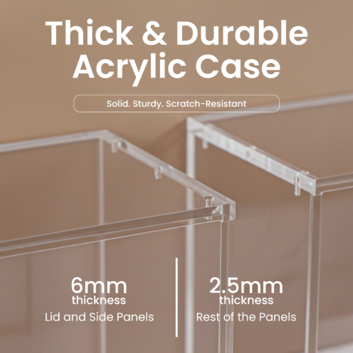 Artboard 7 (23) Acrylic Display Case for Elite Trainer Box – Premium Protector for Pokémon ETB, Clear Rigid Storage Box for Pokémon Collectors (1-2 Pack)