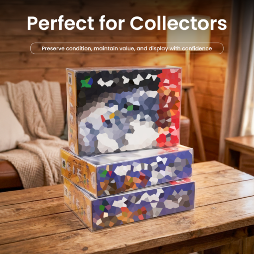 N64 Console Case – 0.5mm Clear PET Plastic Display Case, Retro Console Storage Protector for Nintendo 64 Boxes (412x307x127mm)