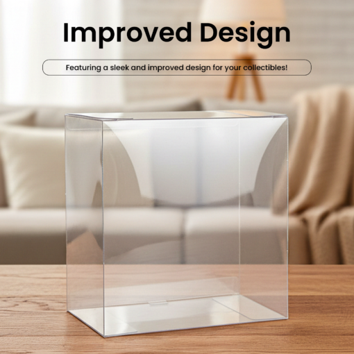 Box Protector for PlayStation 5 DualSense Controller Box, Clear Rigid Plastic Display Case for Storage and Display (1-4 Pack)