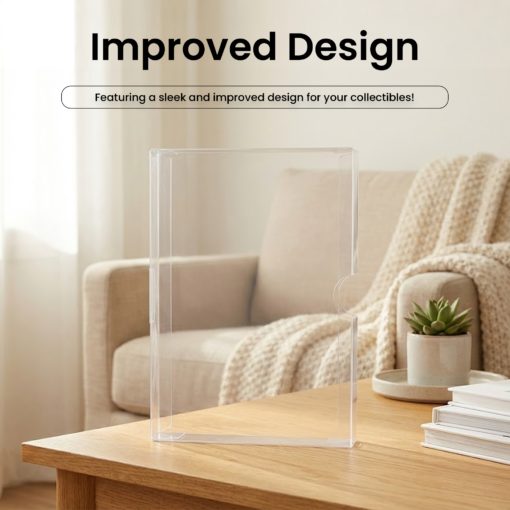 ExtremeGripPro Plastic Game Case Protectors, Compatible with PS5, PS4 & PS3 Game Cases, 0.35mm Clear PET Protective Display Sleeves, Collector Dust Covers