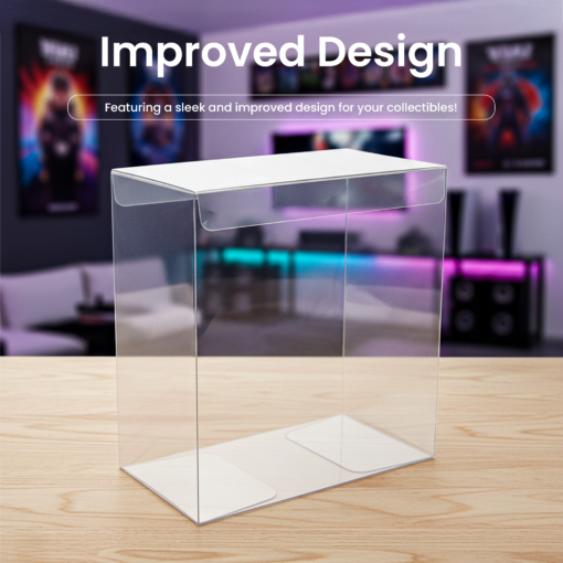 Box Protector for Nintendo Switch 2 Console Box, Clear PET Display Case for Storage and Display, 0.5mm Thick