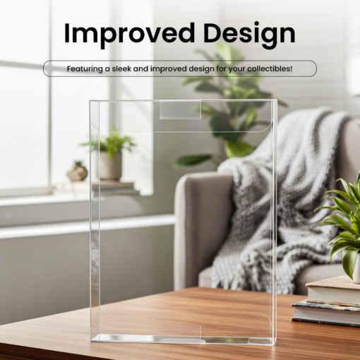 Game Box Protector Case for PS2 – Clear PET Display Case, 0.35mm Thick, Acid-Free, Stackable Auto-Lock Case (1-200 Pack)