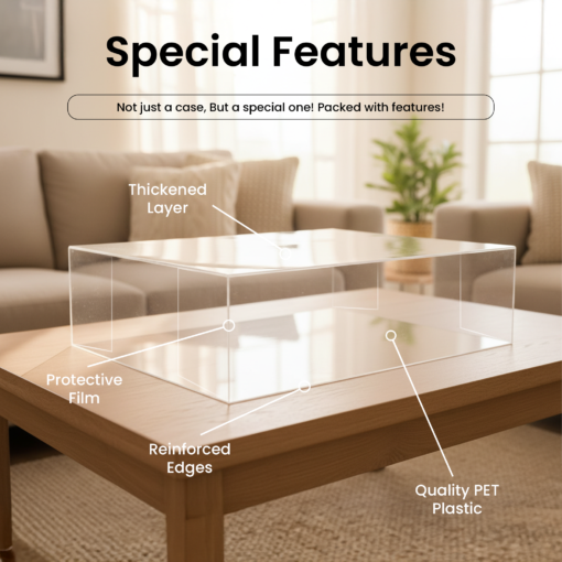 Artboard 5 (2) Box Protector for PlayStation 2 Original Fat Console Box, Clear PET Display Case for Storage and Display, Compatible with PS2 Console Packaging