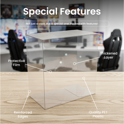 Box Protector for Nintendo Switch 2 Console Box, Clear PET Display Case for Storage and Display, 0.5mm Thick