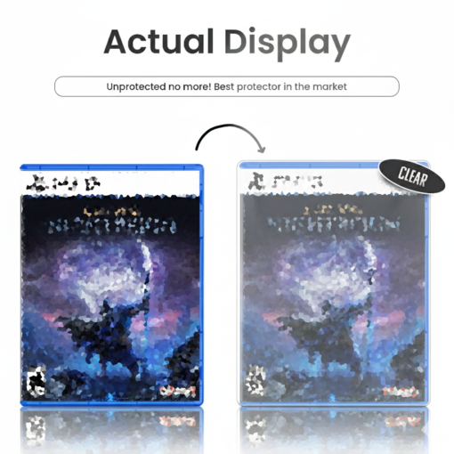 Artboard 6 (26) ExtremeGripPro Game Case Protectors | Compatible with Standard PS3, PS4 & PS5 Game Cases | 0.35mm Clear PET Sleeves | Dust & Scratch Protection