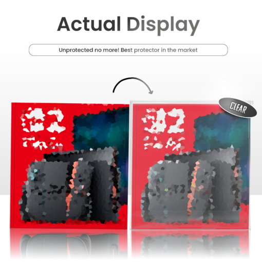 Box Protector for Nintendo Switch 2 Console Box, Clear PET Display Case for Storage and Display, 0.5mm Thick