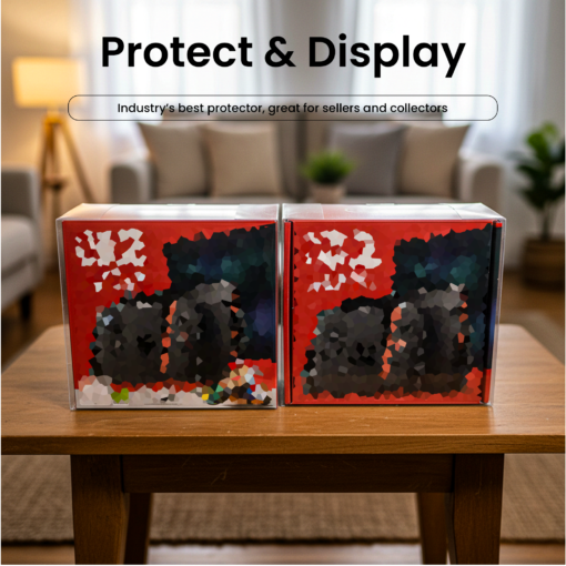 Box Protector for Nintendo Switch 2 Console Box, Clear PET Display Case for Storage and Display, 0.5mm Thick