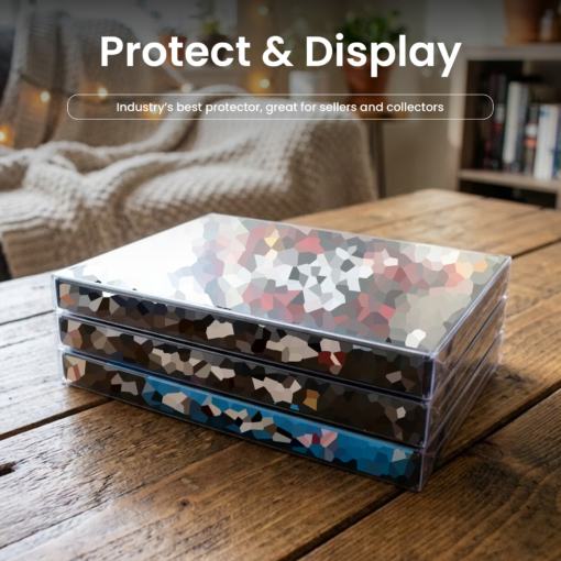 Game Box Protector Case for PS2 – Clear PET Display Case, 0.35mm Thick, Acid-Free, Stackable Auto-Lock Case (1-200 Pack)