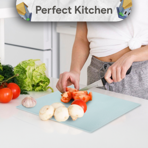 Personalised Glass Chopping Board Square 28 x 30 cm Custom Photo Cutting Board Toughened Glass Kitchen Gift