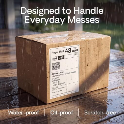 81J5znZH01L._AC_SL1500_ EXTREMEGRIPPRO 100 x 150 mm (4 x 6 Inch) Premium Coated Direct Thermal Labels, Self-Adhesive Shipping Labels Compatible with Zebra & MUNBYN, Waterproof & Scratch Resistant